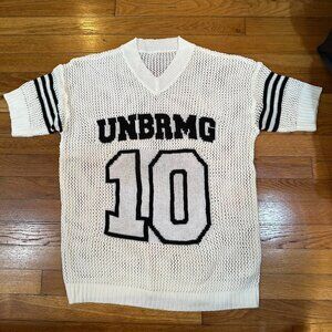 White Knit Short Sleeve Shirt